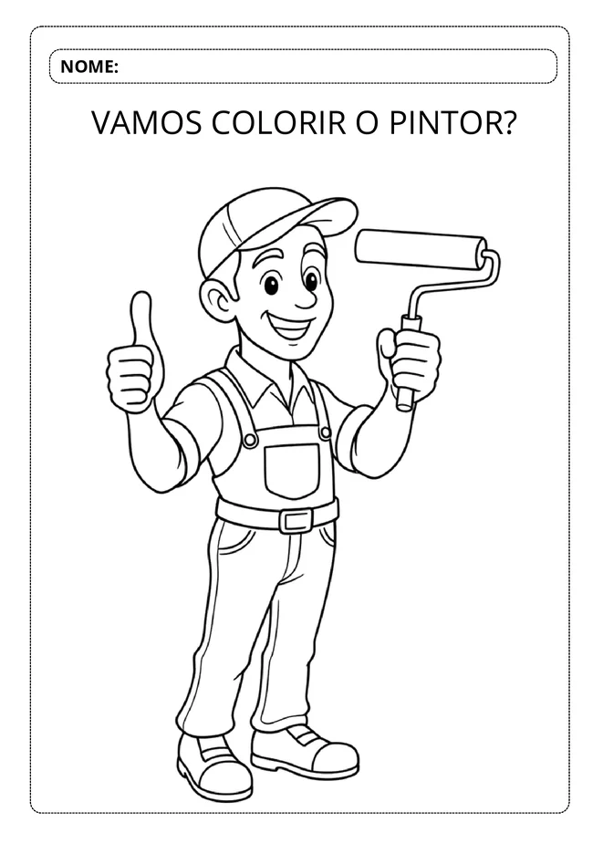Desenhos para Colorir Dia do Trabalho Educacao Infantil para imprimir e colorir - imagem 9